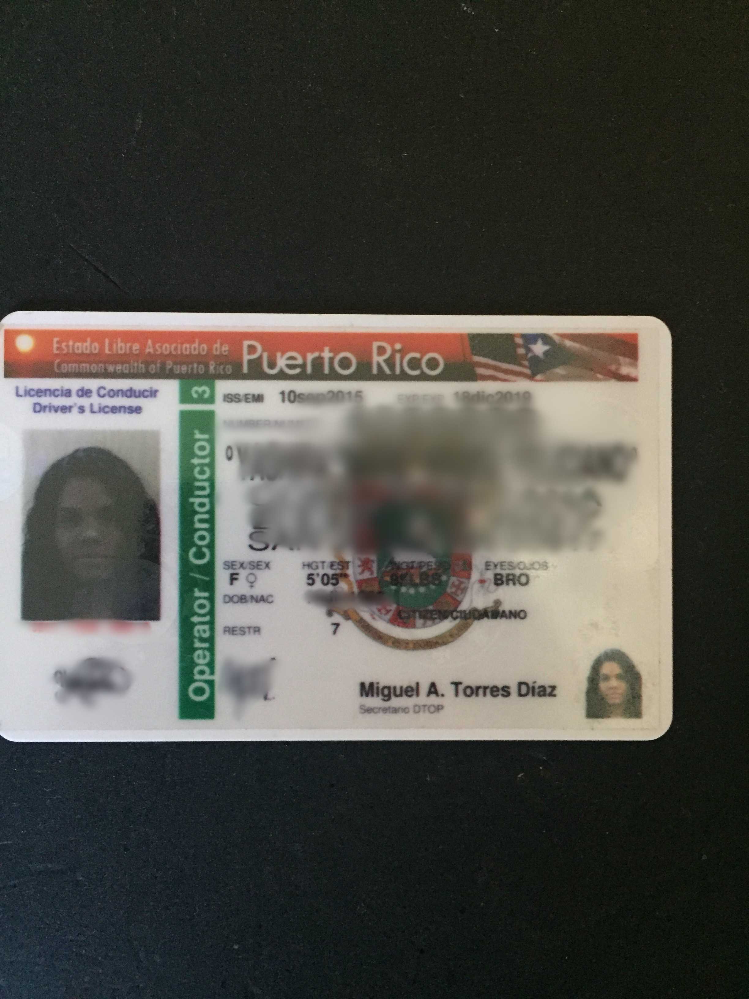 Puerto Rico Id Card
